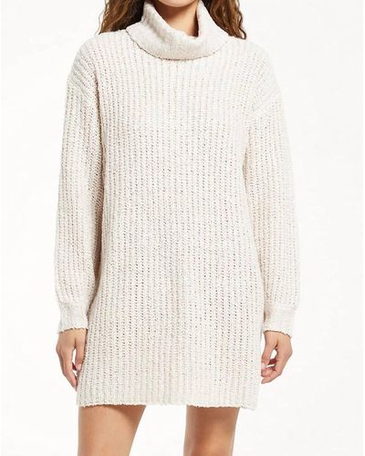 Z Supply Schaller Open Knit Sweater Dress - White