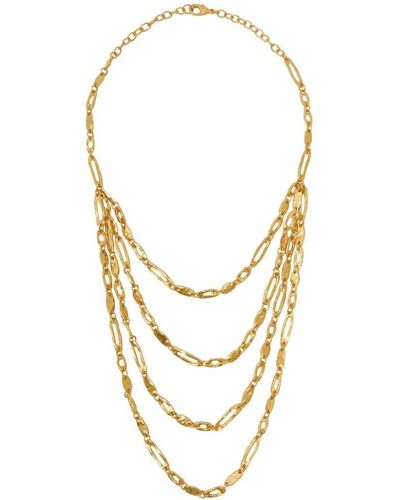 Karine Sultan Sawyer Layered Necklace - Metallic