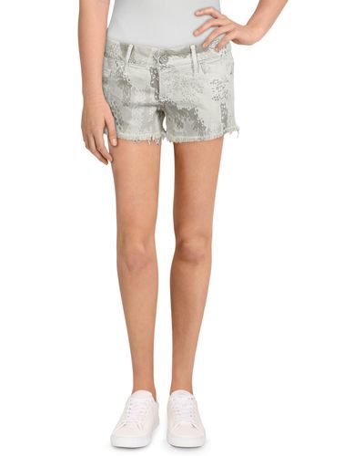 Black Orchid Black Star Low Rise Cut Off Shorts - Gray