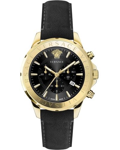 Versace Chrono Signature 44mm Quartz Watch - Black