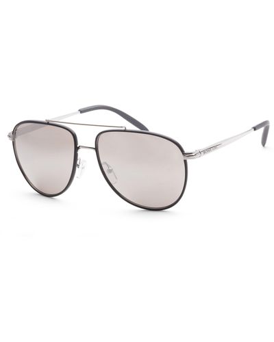 Michael Kors Mk1132j-10146g Saxon 59mm Silver Sunglasses - Black