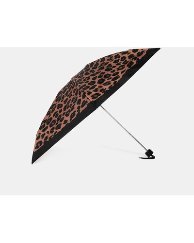 Coach Outlet Uv Protection Mini Umbrella - Brown