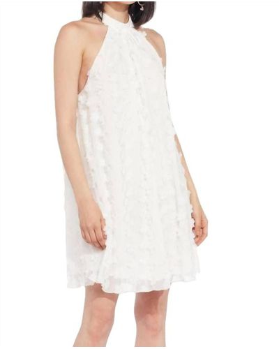 Eva Franco Halter Swing Mini Dress - White