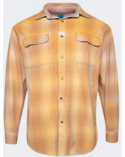 NOTSONORMAL Reflect Flannel Shirt - Orange