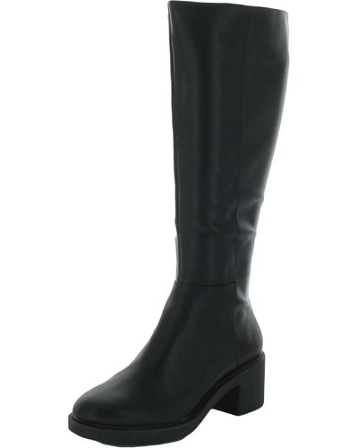 INC Chrissie Dressy Pull On Knee-high Boots - Black
