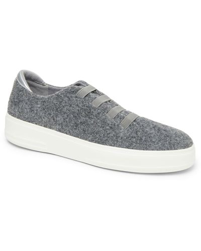 Dearfoams Sport Foam Elastic Lace Sneaker - Gray