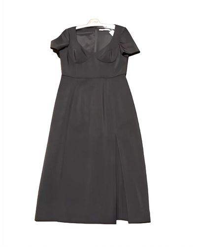 Jason Wu Short Sleeve Strech Viscose Fitted Dress - Black