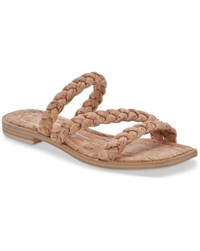 Dolce Vita Iman Braided Slip On Slide Sandals - Pink