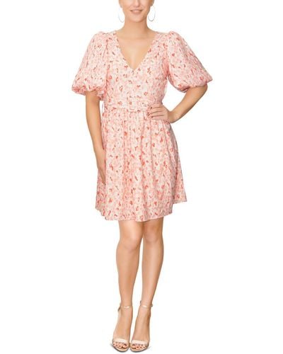Rachel Roy Valeria Summer Short Mini Dress - Pink