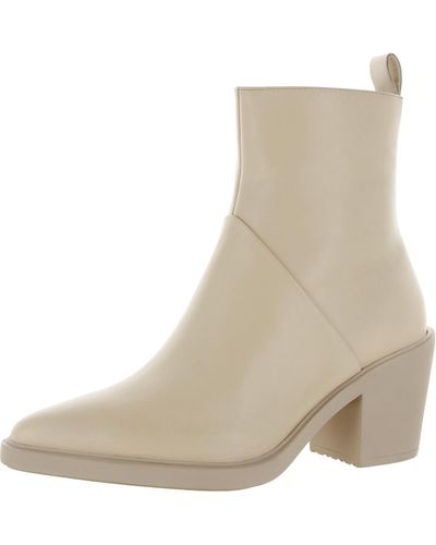 Seychelles Shining Star Leather Pointed Toe Mid-calf Boots - Natural