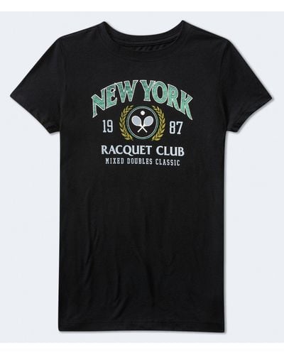 Aéropostale New York Racquet Club Graphic Tee - Black