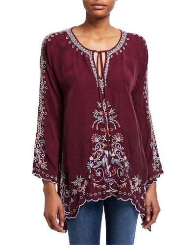 Johnny Was Lena Tunic - Red