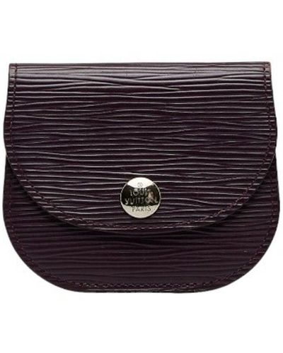Louis Vuitton Porte-monnaie Leather Wallet (pre-owned) - Purple