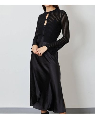 DH New York Fay Sweater Dress - Black