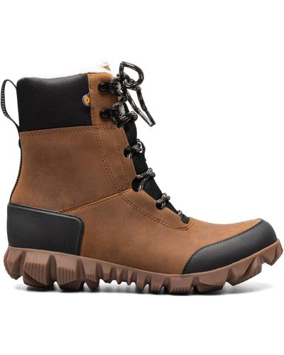 Bogs Arcata Urban Leather Trail Boots In Brown