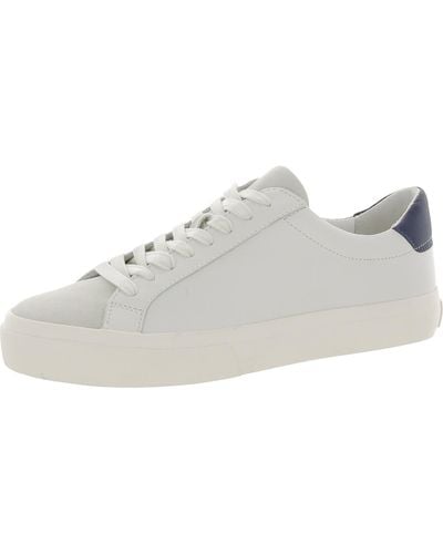 Vince Leather Suede Casual And Fashion Sneakers - White