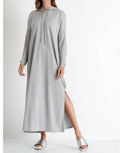 Shan Isabela Long Hooded Dress - Gray