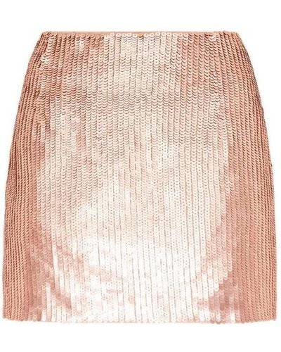 Auguste Cecilia Sequin Skirt - Natural