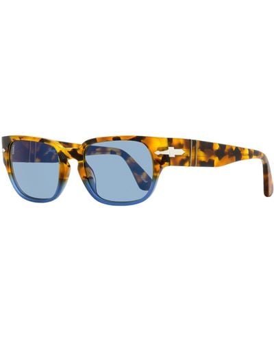 Persol Rectangular Sunglasses Po3245s Tortoise/blue 52mm - Black