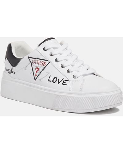 Guess Factory Perhaps Low-top Platform Sneakers - White