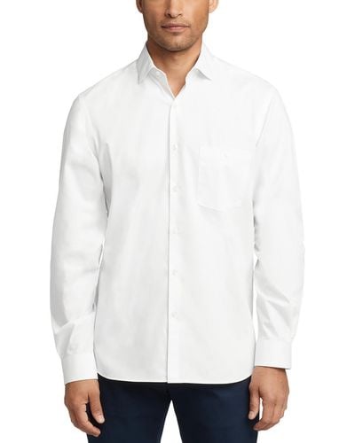 Van Heusen Solid Woven Button-down Shirt - White