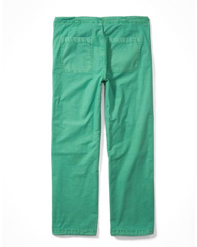 American Eagle Outfitters Ae Snappy Stretch Low-rise Parachute Pant - Green