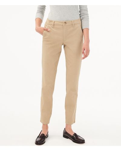 Aéropostale Slim High-rise Twill Pants - Natural