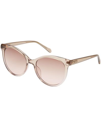 Fossil Rileigh Round Sunglasses - Natural
