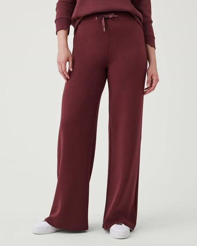 Spanx Airessentials Wide Leg Pants In Spice - Red