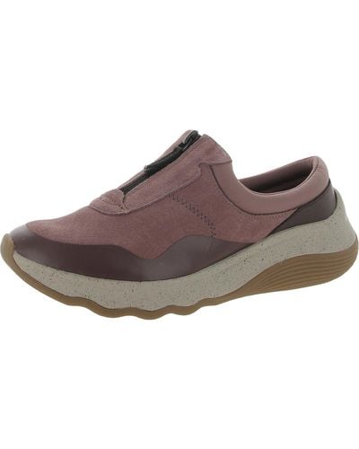 Clarks Jaunt Way Suede Padded Insole Slip-on Sneakers - Brown