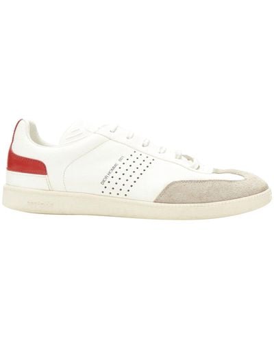 Dior Dior Homme B01 Red Bee Laether Suede Trim Sneaker Sneaker - White
