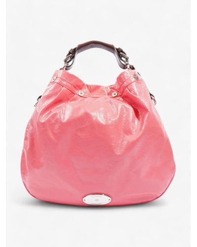 Mulberry Mitzy Hobo East West Leather Shoulder Bag - Pink