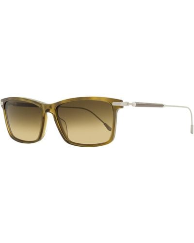 Longines Rectangular Sunglasses Lg0023 56f /ruthenium 58mm - Black