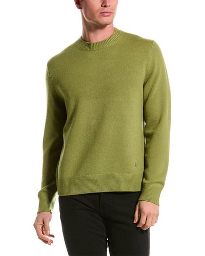 Vince Wool & Cashmere-blend Crewneck Sweater - Green