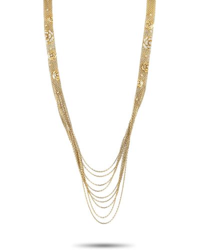 Chanel Impression De Camila 18k Yellow Gold 1.0ct Diamond Necklace - Metallic