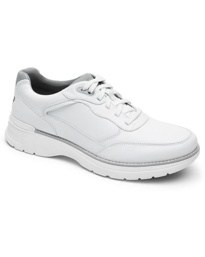 Rockport Prowalker Next Ubal Leather Lace-up Running & Training Shoes - White
