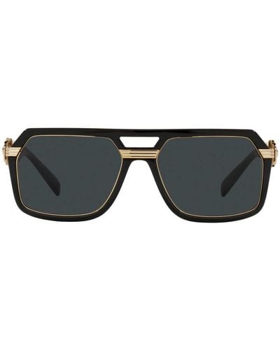 Versace Ve 4399 Gb1/87 Navigator Sunglasses - Black