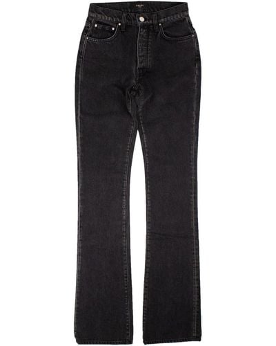 Amiri Long Stretch Flare Jeans - Black