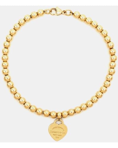 Tiffany & Co. Return To Tiffany 18k Gold Beaded Bracelet - Metallic