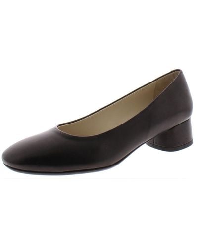 Amalfi by Rangoni Record Leather Slip On Pumps - Brown