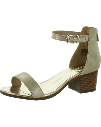 Kenneth Cole Layla Erin Patent Buckle Pumps - Natural