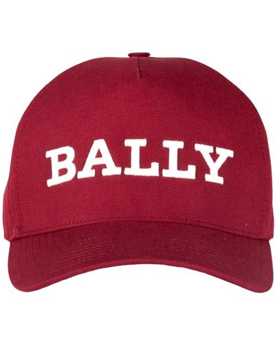 Bally 6236399 Embroide Logo Baseball Cap Size 58 - Red
