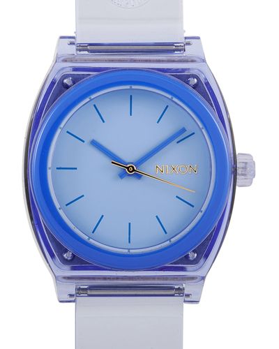 Nixon Medium Time Teller P Periwinkle 31mm Watch A1215 309 - Blue