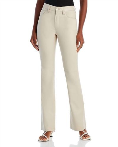 Blank NYC Faux Leather Straight Leg Pant - Natural