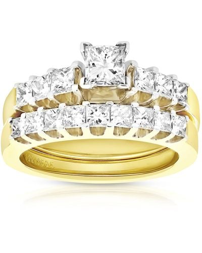 Vir Jewels 2 Cttw 18k Gold Si Diamond Bridal Set - Metallic
