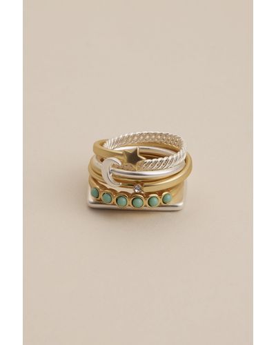 Lucky Brand Ring Stack - Natural