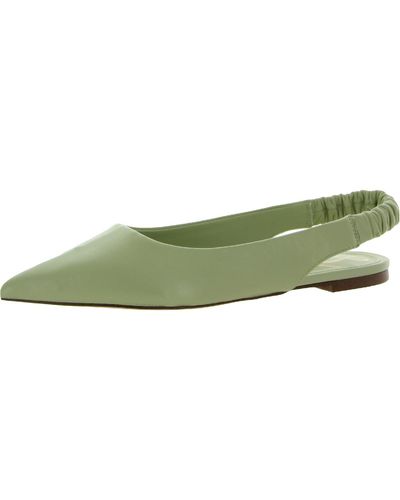 Sam Edelman Whitney Leather Slip On Slingbacks - Green