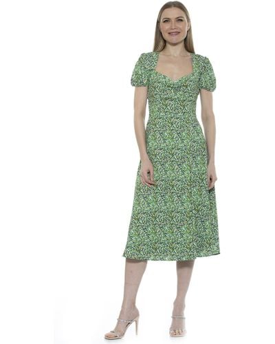 Alexia Admor Gracie Midi Dress - Green