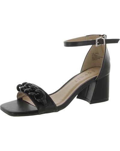 Esprit Jessa Faux Leather Heels Ankle Strap - Black