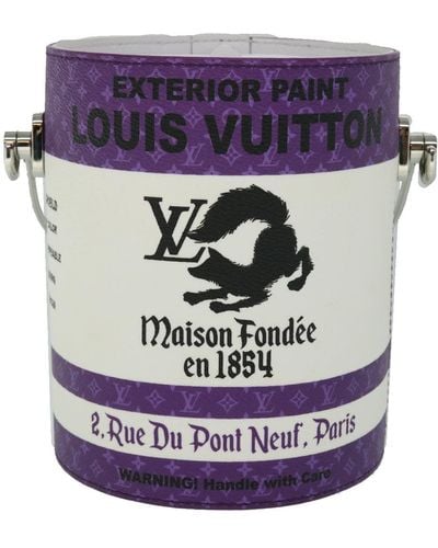 Louis Vuitton Paint Can Leather Shoulder Bag (pre-owned) - Purple